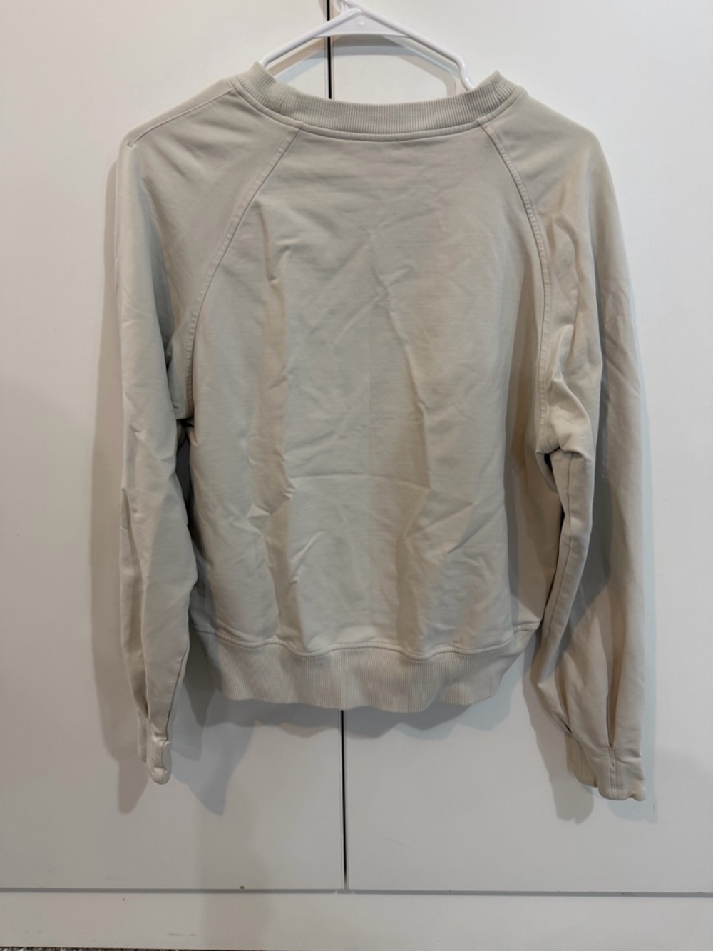 lululemon athletica Cropped Crew Sweatshirt - Light Beige - Picture 2 of 3